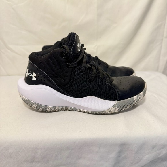 Under Armour Boys‎ Jet 21 3024794-001 Black Basketball Shoes Sneakers Size 4Y - Picture 4 of 8